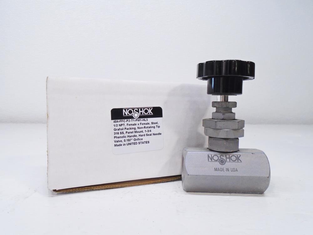 LOT of (3) NOSHOK 1/2" Needle Valves 404-FFC-P2-T1